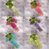 Wisteria bruiloft decor kunstmatige decoratieve bloemen slingers voor feestelijke partij bruiloft home levert multi-colors 110cm / 75cm