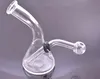 Mini Dab Rig bong 4 pouces Heady Glass Beaker Pipe à eau Petit recycleur Bong Pyrex Water Bongs avec tuyau de brûleur à mazout en verre et bol 2pcs