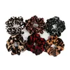 Großhandel 117 Stile Dame Mädchen Haar Scrunchy Ring elastische Haarbänder reine Farbe Leopard Plaid Dickdarm Scrunchies Designer Stirnband