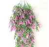 Nouveau design fleurs de lavande rotin fleur artificielle vigne 80 cm de long glycine de lavande suspendue glycine pour les décorations de mariage