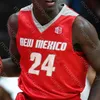 Jerseys Custom New Mexico Lobos 농구 저지 NCAA College Jaquan Lyle Bragg Jr. Maluach Jackson Caldwell McGee Snell Granger Manigault Martin