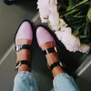 New Women Sandals New Female Shoes Woman Summer Buckle Strap Comfortable Sandals Ladies Slip-on Flat Sandals low heel