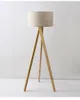 Nordic vertical floor lamps creative designer log living room stand lamp simple style study lamp standing wood floor lamp 110-240V