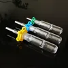 Mini-Glas-Nector-Sammler-Kit, WACHS-Öl-Dab-Rigs mit Titanspitze, Kunststoff-Keck-Clip, Nector-Collector-Kits, 10 mm, 14 mm, 19 mm Gelenk, NC09