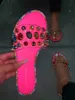 Slippers Slides Women Flip Flops Shoes Gemstone Rhinestones Sandals Ladies Wild Diamond 2021