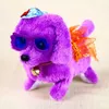 Jouets en peluche électroniques chien animaux de compagnie vente chaude nouvelle mode marche aboiement jouet de haute qualité drôle électrique fil court chien