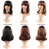 Hot Stylish BoBo straight Hair Wigs cheap Synthetic hair wigs Heat resistant Factory direct High quality