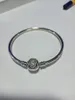 Hoogwaardige 100% 925 Sterling Zilver Schoonheid De beest Bangle met Clear CZ past Europese Pandora Style Sieraden Charms en Kralen