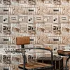 Classic vintage nostalgic Wood grain poster TV Background Wall paper Cafe Internet Cafe Graffiti Korea Korean Poster Wallpaper