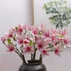 Real Touch Magnolia Flower Branches Artificial Magnolia Flower for Wedding Decoration Artificial Decorative Flowers 6 Colors