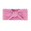 Baby Headbands Bohemia Knitted Hairband Soft Crochet Headwraps Candy Color Infant Ear Warmer Girls Headdress 12 Colors Optional DW4623