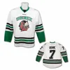 North Dakota Fighting Sioux Hawks 11 Zach Parise 9 Jonathan Toews 7 TJ Oshie 화이트 블랙 그린 스티치 대학 UND 하키 유니폼 S-3XL