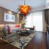 Modern Blown Glass Chandelier Lamps LED Lustre Indoor Loft Dining Room Lights Murano Chandeliers and Pendant Light