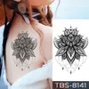 Wasserdicht Temporäre Tätowierung Aufkleber Brust Spitze Henna Mandala Flash Tattoos Wolf Diamant Blume Körper Kunst Arm Gefälschte Tatoo Frauen Männer9738403