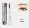 Retail 4 Forks sobrancelha Pen Waterproof Fork Dica Sobrancelha tatuagem Lápis de Longa Duração Professional Belas Esboço Líquido Eye Brow Pencil