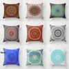 Pillow Case Bohemian Mandala Polyester Sofa Decorative Geometric Cushion Cover for Home Decor 45x45cm Peach Velvet Pillow 9styles RRA2910