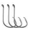 En Kaliteli Spor Daire Balıkçılık Kanca 100 adet / takım Lure Yüksek Karbonlu Çelik Jig Baitholder Hooks 6/0 #