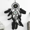 Fantasy Delikat Dream Catchers Handgjorda Plaited Exquisite Black Feathers Dream Catchers Creative Home Eye Catching Hängande Ornament