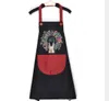 Apron kitchen waterproof oil-proof for women men sleeveless lovely cartoon cooking aprons with pocket home unisex