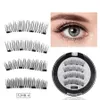 Triple Magnetic Eye Lashes 3D Mink Wielokrotnego użytku Fałszywe Magnesy Eyelaski Rozszerzenie Naturalne Długie Rzęsy Magnetyczne z Narzędziami Box Rra1608