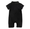 Baby Designer Clothes INS Kids Romper Infant Boys Denim Jumpsuits Newborn Climbing Clothing Summer Boutique Clothes LY09