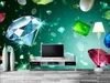 3D Diamond TV Achtergrond Wall Mural 3D Wallpaper 3D Wall Papers voor tv -achtergrond