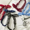 6 Color Women hairband Rabbit Ears Knot Elastic Hair Band headband Bandanas Girl Fashion hair accessories