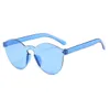 Toptan-3 Stil Yaz Kadın Çerçevesiz Güneş Gözlüğü Şeffaf Shades Güneş Gözlükleri Kadın Serin Şeker Renk UV400 Gözlük óculos de sol hzyj288