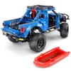 Sembo Technic Monsters Ford F150 랩터 픽업 트럭 모터 MOC 호환 레고 잉 제작자 701990 모델 교육 장난감 생일 선물
