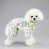 Hond pyjama jumpsuit eenvoudige schattige kleine huisdier kat kleding puppy jas voor chihuahua pomeranian honden print kleding shirt