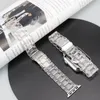 수지 Lucency 밴드 Apple Watch 시리즈 Ultra 8 7 6 5 4 3 2 1 Iwatch 38 40 42 44 41mm 45mm 49mm 액세서리 스트랩 밴드 0mm mm 9mm에 대한 투명 접이식 watchband