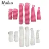 30 stks / set 6 Maten Plastic DIY Haarstangen Krullend Styling Accessoire Spiraal Haarrollen voor Salon Kappers