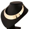 Neue Fashion Series Alloy Statement Halskette Frauen Kurzschluckketten Halsketten Collares Mujer Chunky Gold Halskette