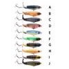 10pcs 탑 워터 미끼 9cm 17g Whopper Plopper 부유물 부유 낚시 루어 인공 하드 포퍼 미끼 소프트 회전 테일 239a