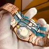 Nuovo 42mm Overseas Date 5500V 000R Orologio automatico da uomo Quadrante bianco argento Bracciale in acciaio oro rosa Nessun cronografo Orologi da uomo Hel303Q