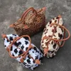 Leopard Cow Weekend Handbag Large Capacity Travel Tote Handle Sports Yoga Totes Storage Maternity Bag Fur Weekend Bags 17Inch RRA35793869