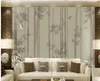 wallpaper for walls 3 d for living room hand-painted bamboo newspaper peaceful background wall decoration painting