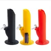 Silicone bong with metal downstem Diffuse coloured Portable foldable Smoking Water pipe Oil Rig Hookahs 230mm 235mm 3 Styles Choose Tool