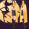 Cape de sorcière d'halloween pour adultes femmes filles enfants citrouille sorcière étoile cape déguisement boule Vampire capes prop fête cosplay costumes décor