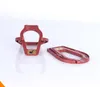 Telaio per tubi in resina plastica Raccordi per materiali di consumo Rosso-marrone con contrassegno tubo