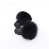 Slippers kids beach Cute Raccoon Wear fur Slides Fluffy Slippers Toddler Baby Girls Fur Slides Shoes Summer Flip Flops