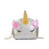 5 styles chaîne sacs à bandoulière Bling paillettes dessin animé bandoulière sac à main enfants messager pièce faveur cadeau C6680