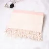 Fashion-CashMere Scarves Dwie kolorowe szycie Samica Szal Podwójny pogrubienie Długo Bądź wolny od Koreańskiej hurtowej