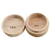 Beech Wood Jewelry Box Small Round Storage Box Retro Vintage Ring Box for Wedding Natural Wooden Jewelry Case Organizer Container 7878184