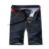 Brand Mens 2022 Summer Stretch Top Quality Denim Jeans Male Short Men Blue Jean Shorts Pantman Large Size 42 44 461