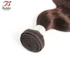 # 2 Dunkelbraune Körperwelle Human Hair Bündel Brasilianische Jungfrau Remy Human Hair Extensions 3 oder 4 Bündel 12-24 Zoll Großhandel