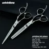 Univinlions 6" Cutting Thinning Shears Janpan Steel Barbers Scissors Kit Hot Hair Salon Tools Sharp Blade Razor Cut 440C