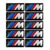 50 Sztuk / partia Samochód Pojazd Odznaka M Sport 3d Godło Naklejki Naklejki Logo Dla BMW M Series M1 M3 M5 M6 X1 X3 X5 X6 E34 E36 E6 Stylizacja samochodów