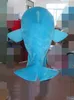 2019 vente chaude costume de mascotte de dauphin bleu foncé de la mer géante