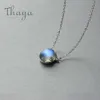 Thaya Aurora Naszyjnik Halo Crystal Gemstone S925 Silver Skala Light Light Forest Kobiety Wisiorek Naszyjnik Elegancka Moda Grils Biżuteria MX190726